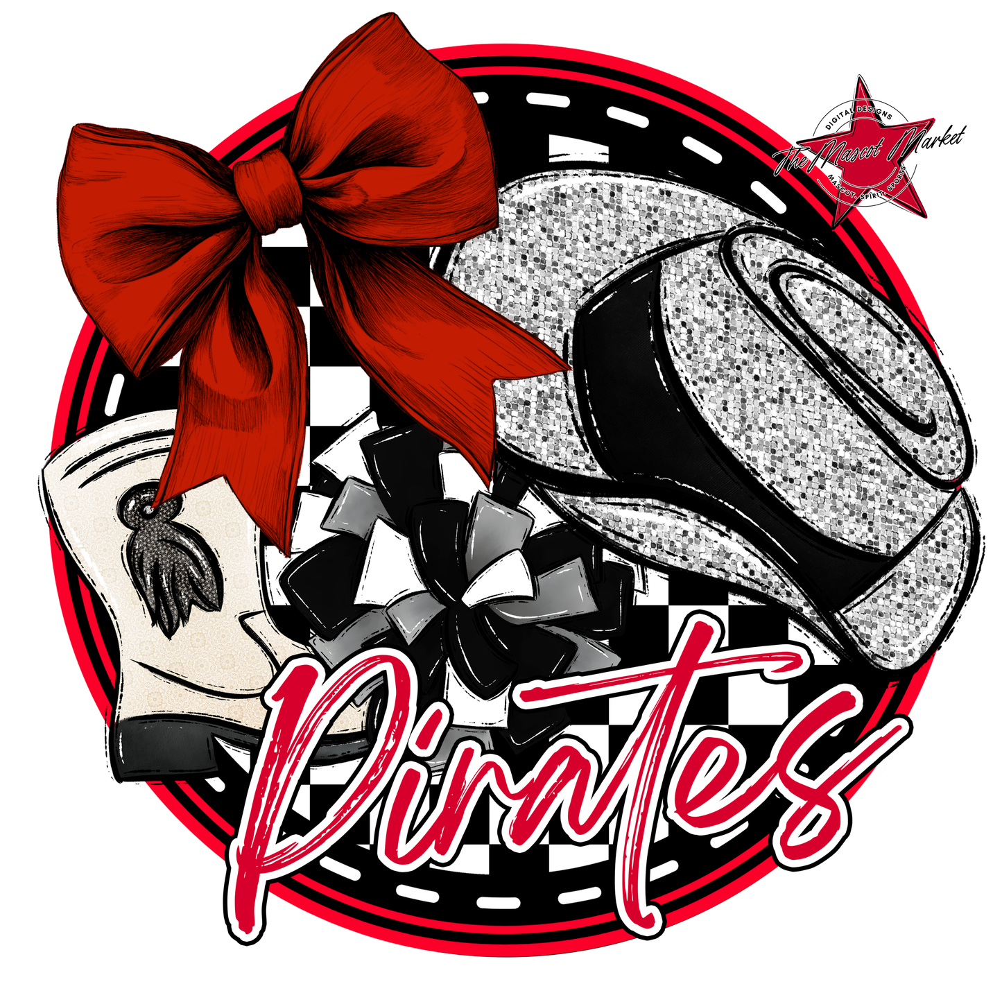 Pirates Circle Drillteam Design-Red