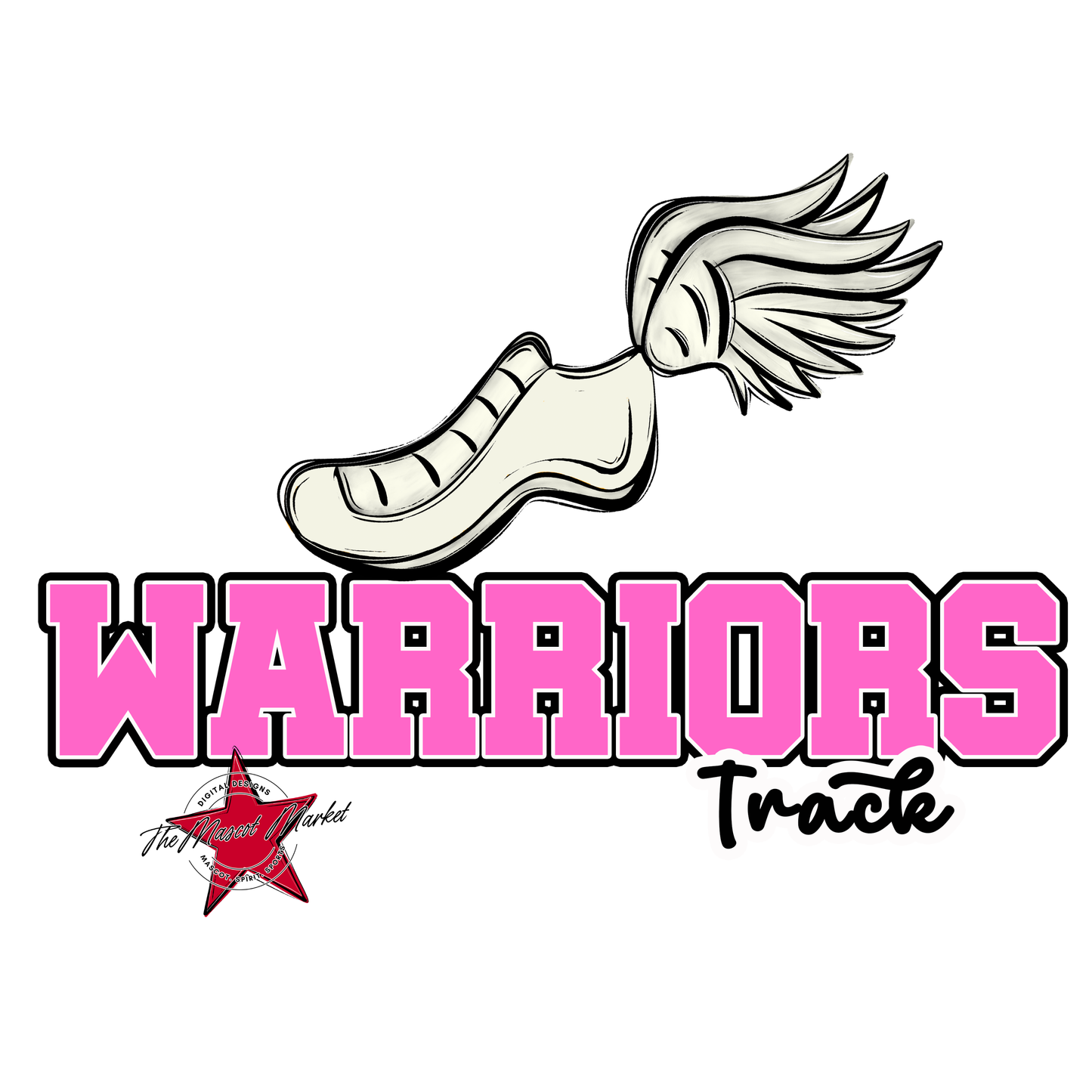 Warriors Varsity Track-Baby Pink