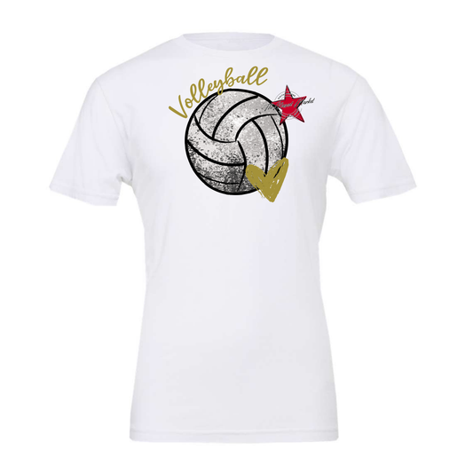 Volleyball Sequins-Gold