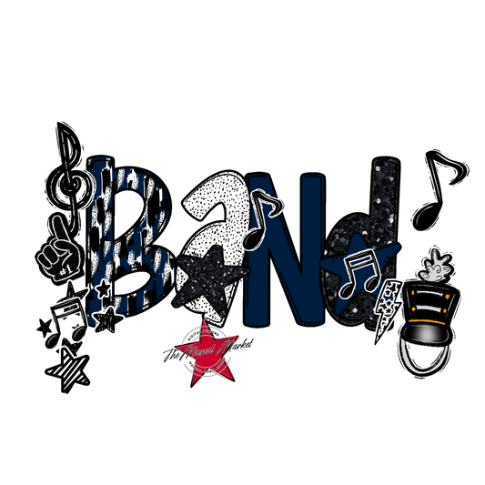 Band Scrape-Navy