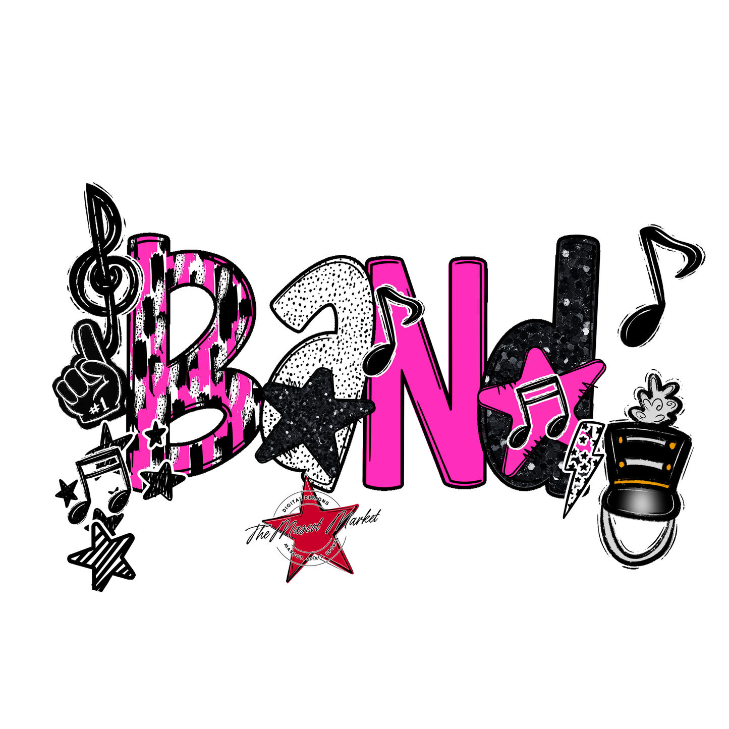 Band Scrape-Pink