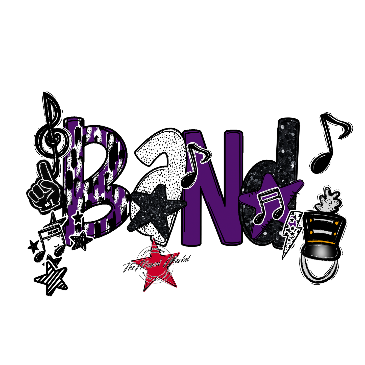 Band Scrape-Purple