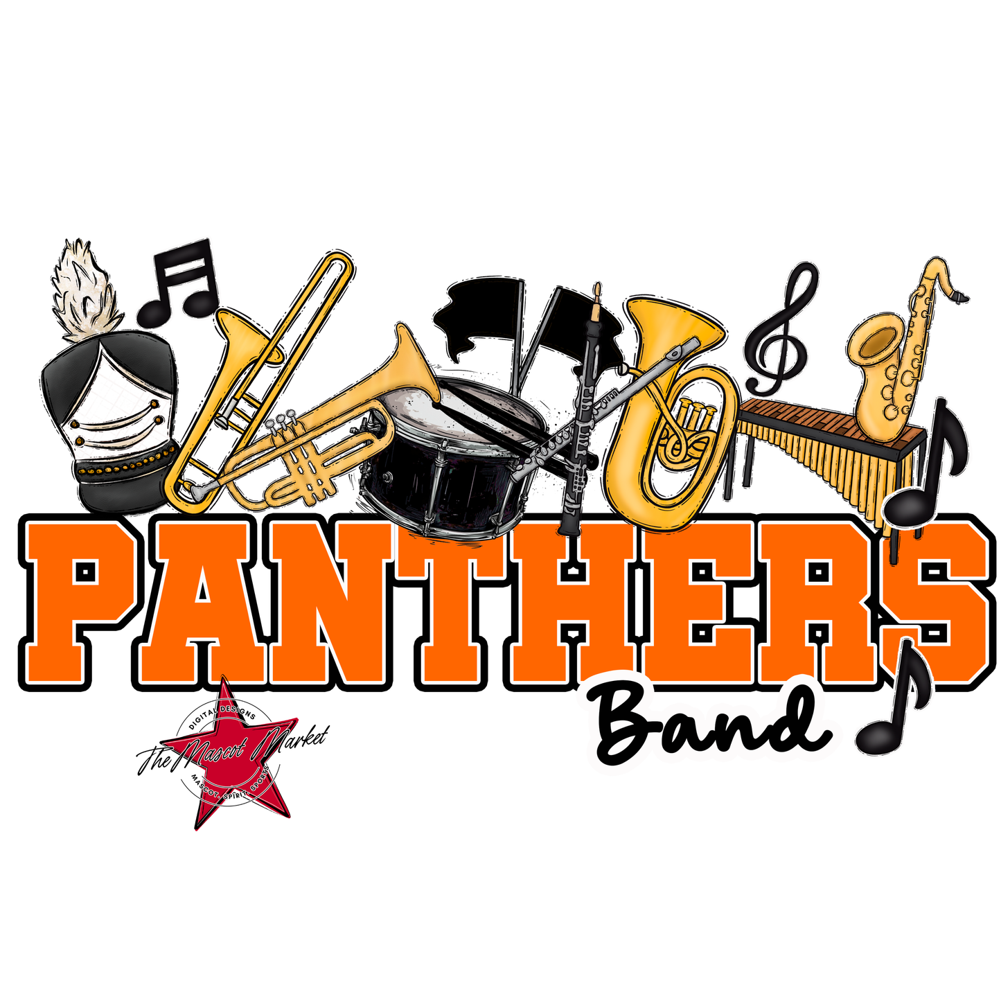 Panthers Varsity Band-Orange