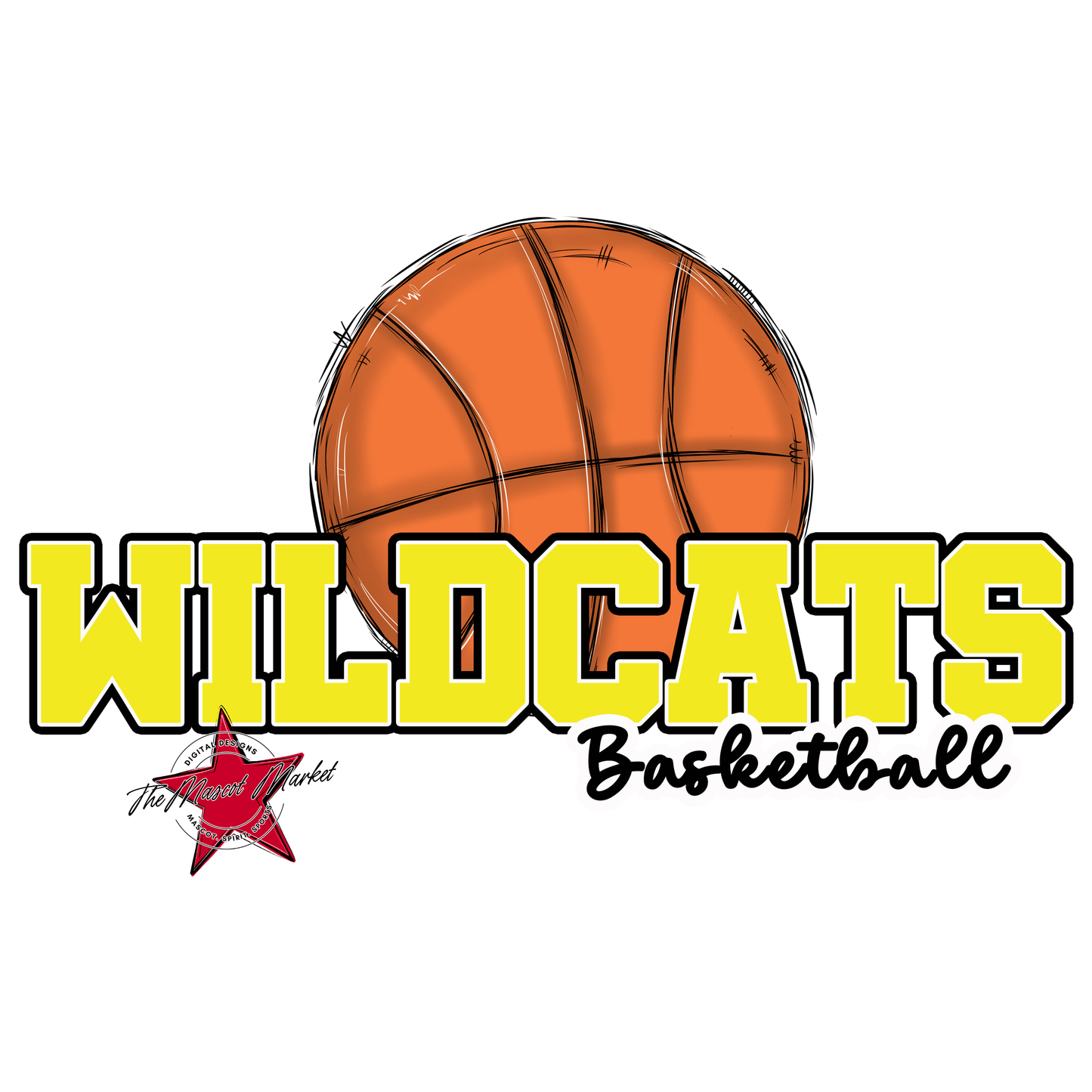 Wildcats Varsity Basketball-Bright Yellow