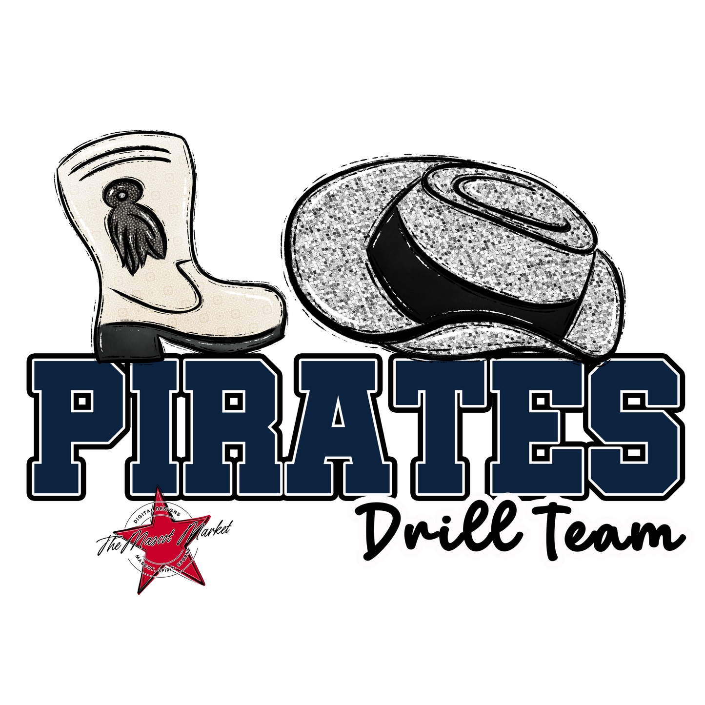 Pirates Varsity Drillteam-Navy