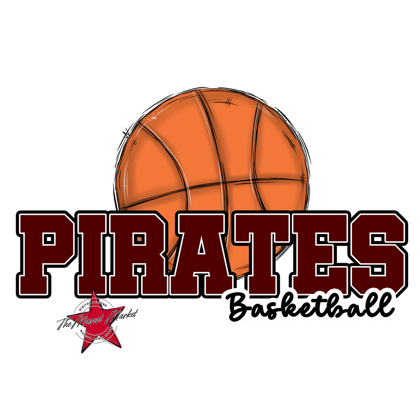 Pirates Varsity Basketball-Maroon