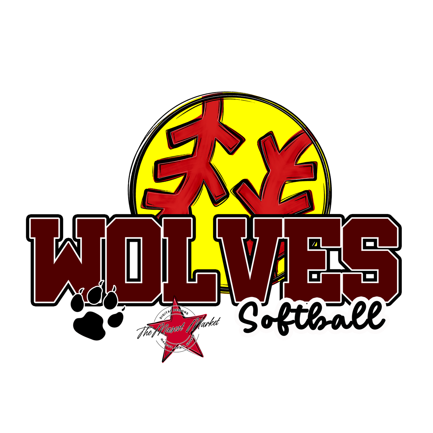 Wolves Varsity Softball-Maroon