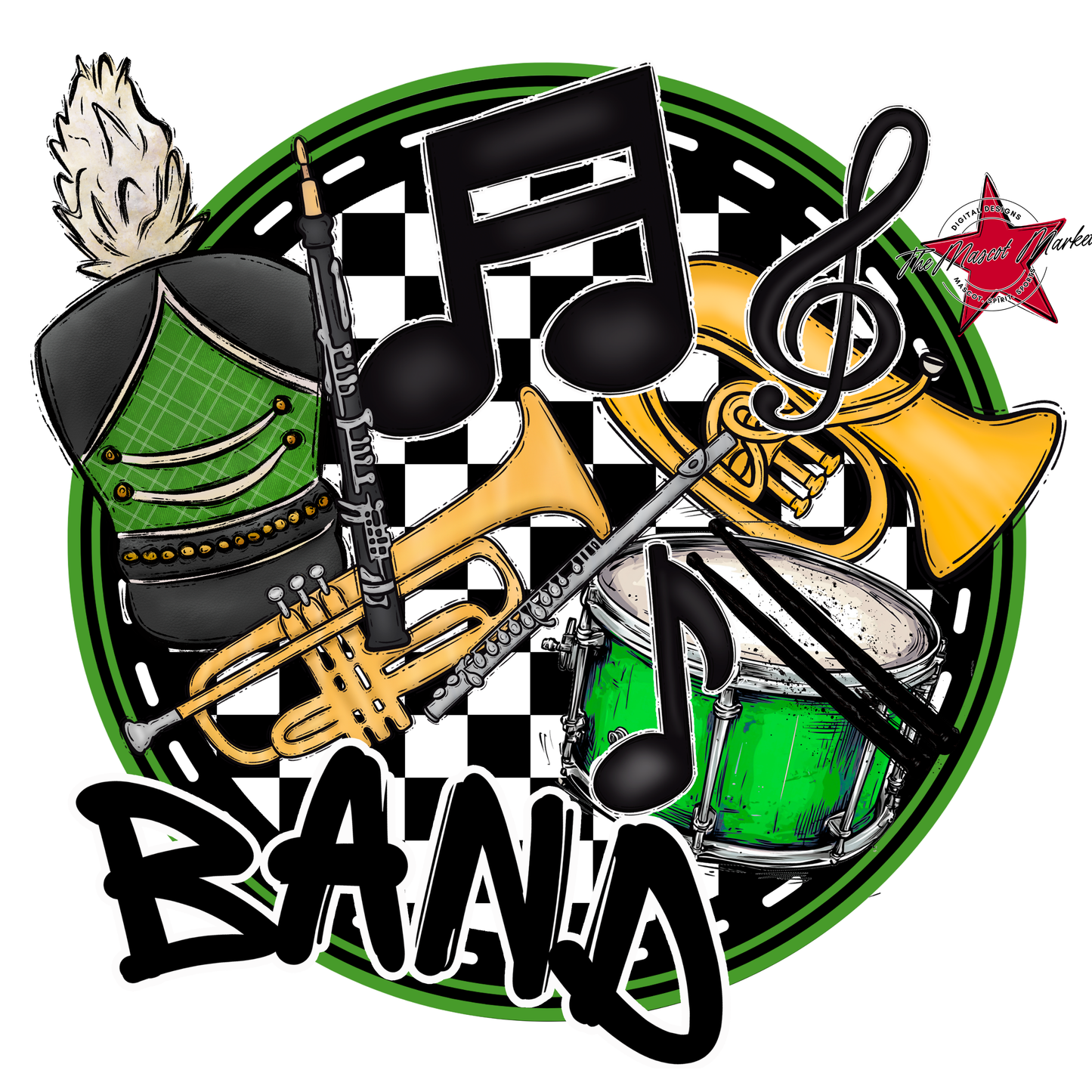 Circle Band Design-Bright Green