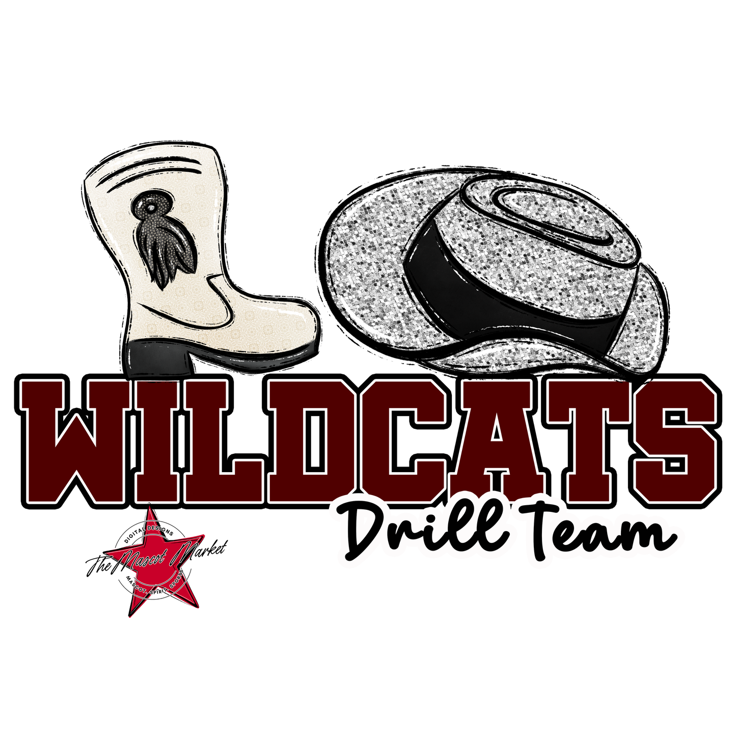 Wildcats Varsity Drillteam-Maroon