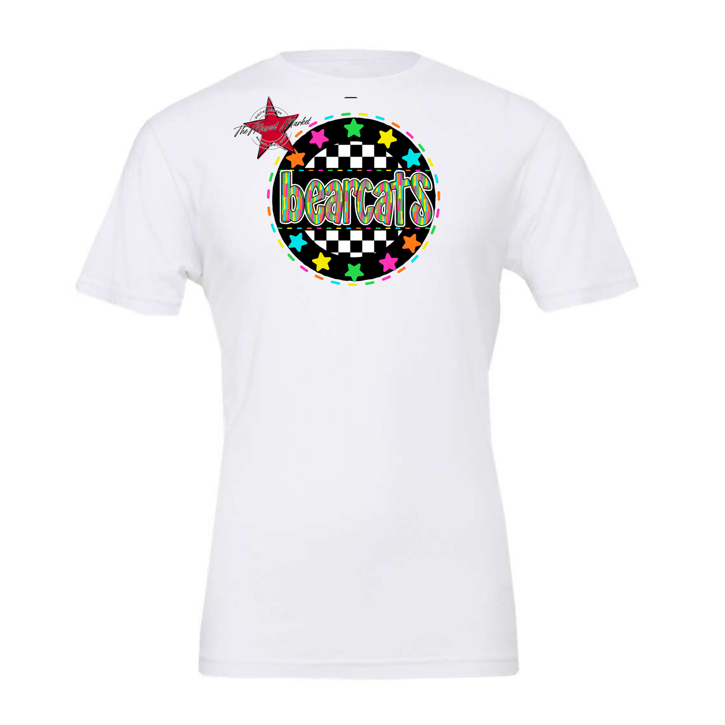 Bearcats Circle Stars Design-Neon
