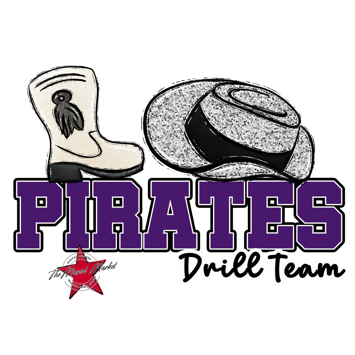 Pirates Varsity Drillteam-Purple