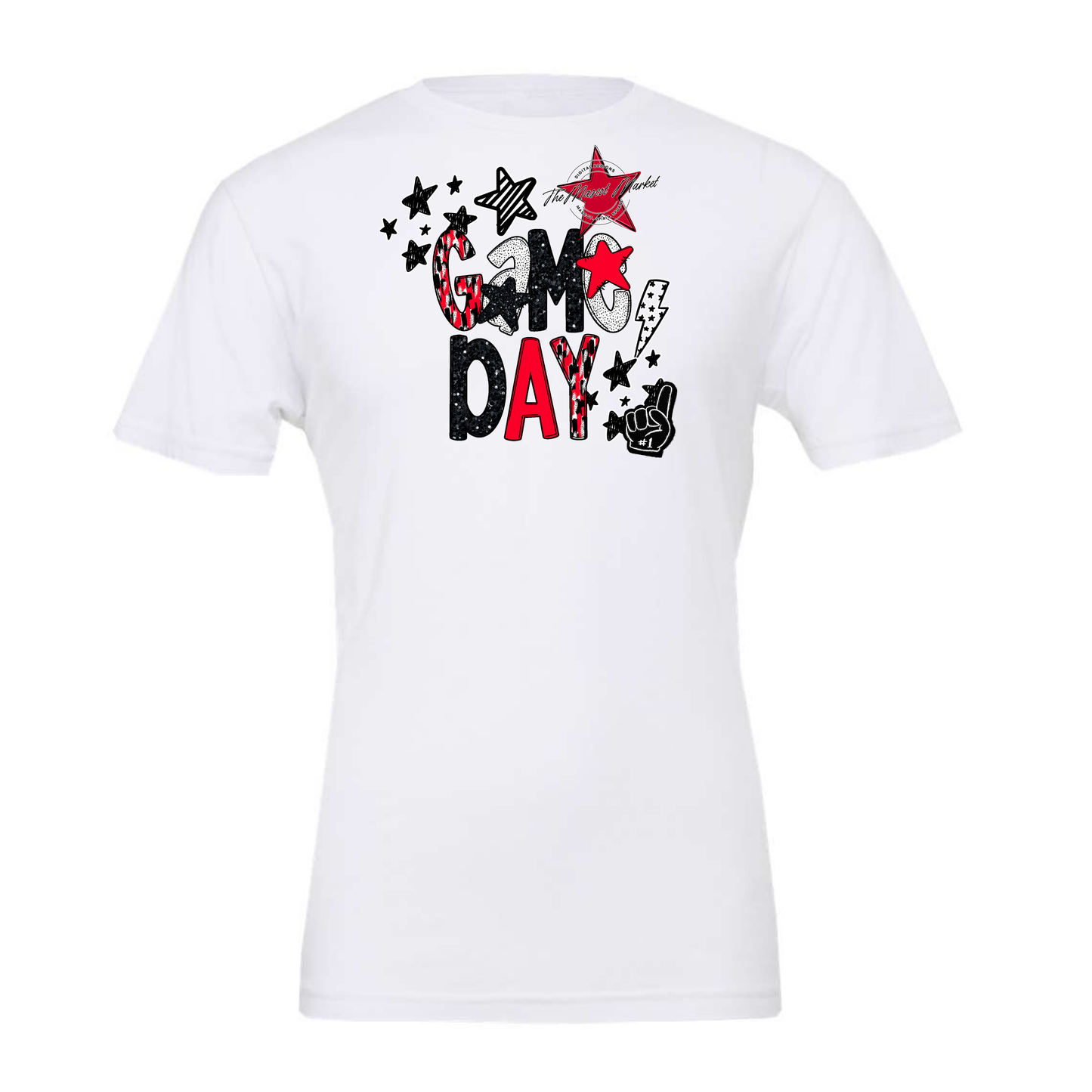 Game Day Scrape Design-Bright Red