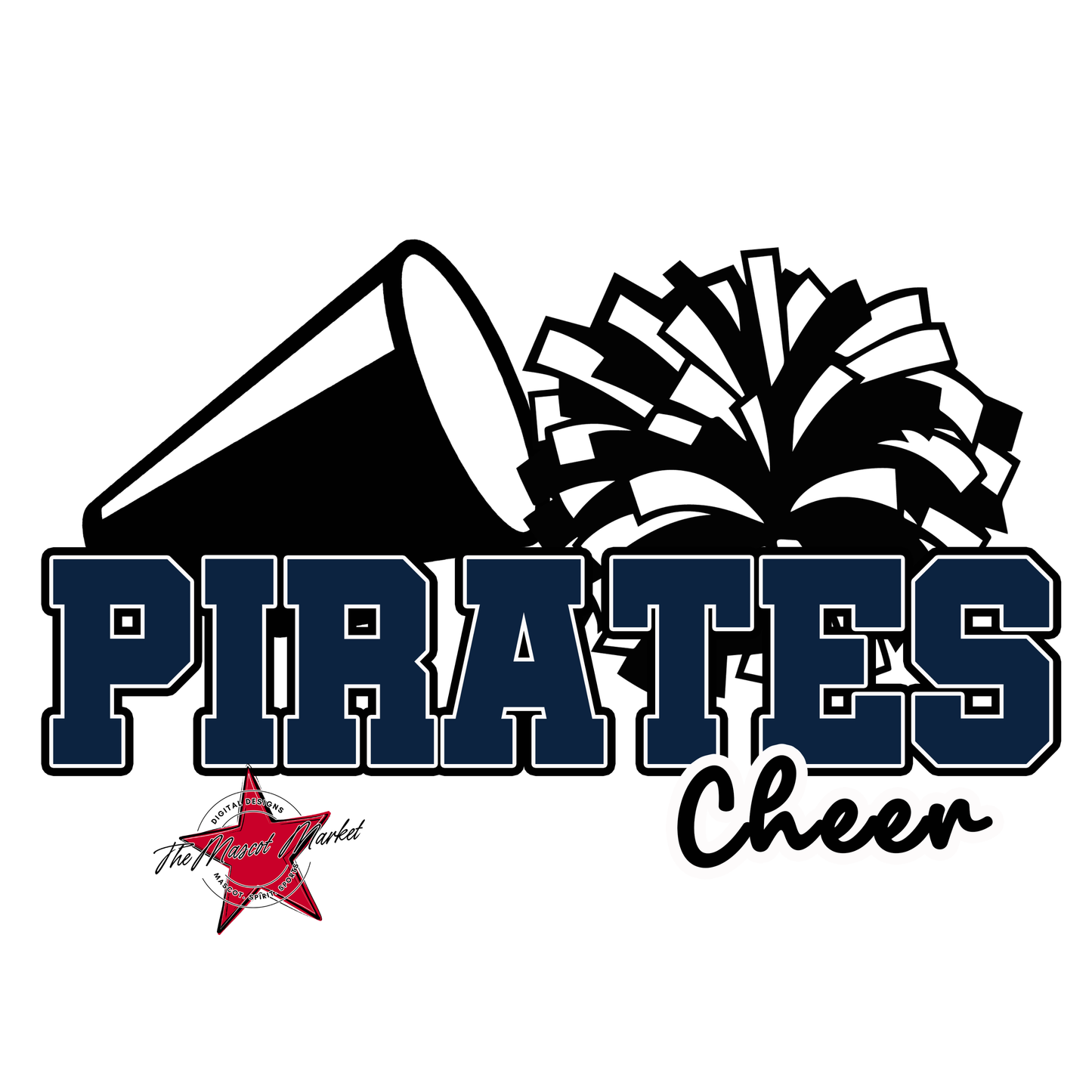 Pirates Varsity Cheer-Navy