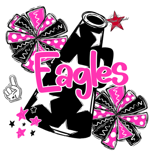Eagles Alpha Cheer Megaphone-Pink