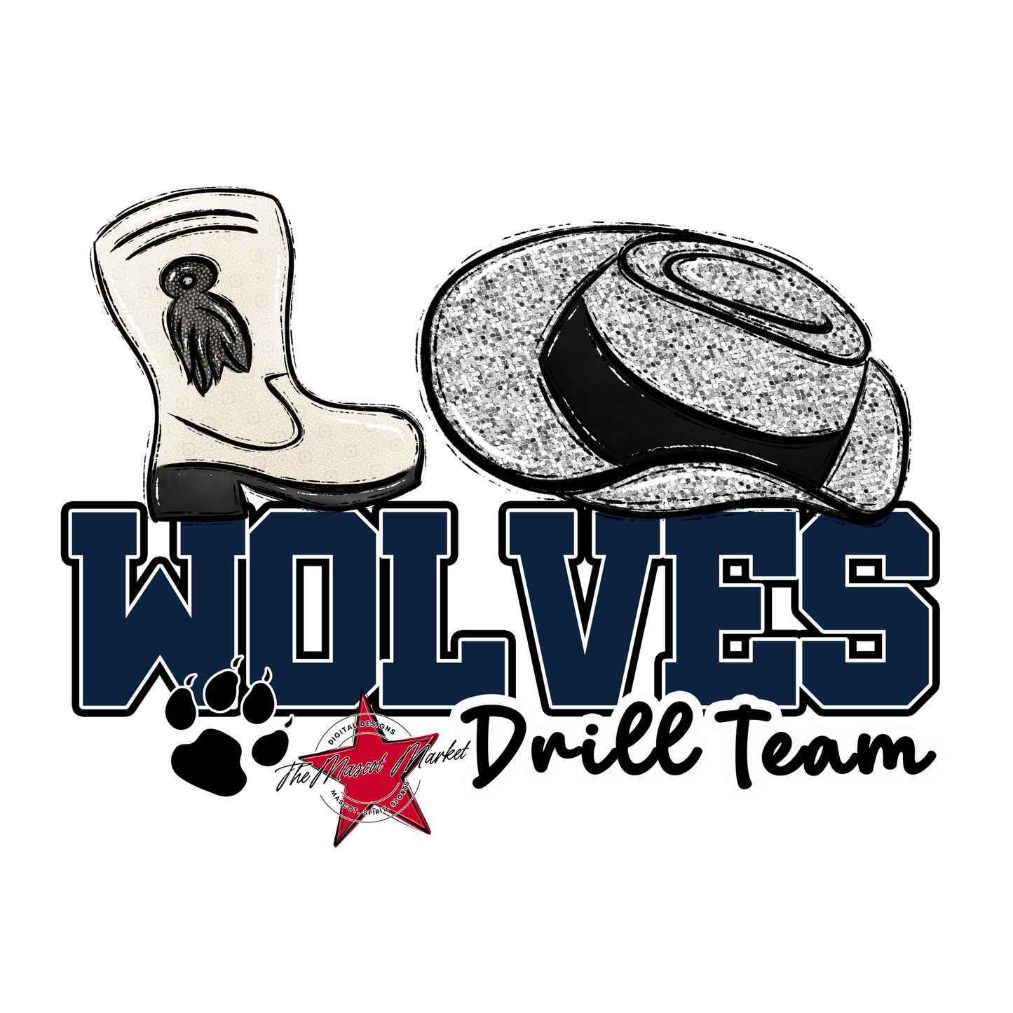 Wolves Varsity Drillteam-Navy