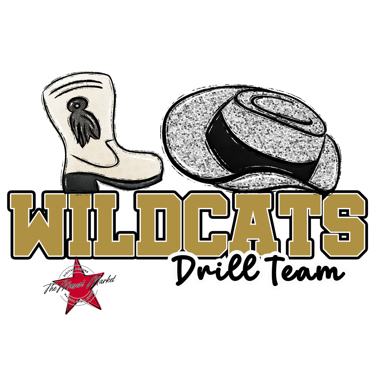 Wildcats Varsity Drillteam-Gold