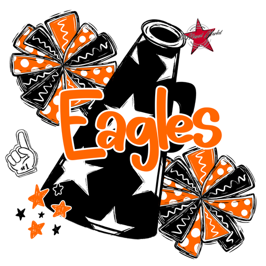Eagles Alpha Cheer Megaphone-Orange