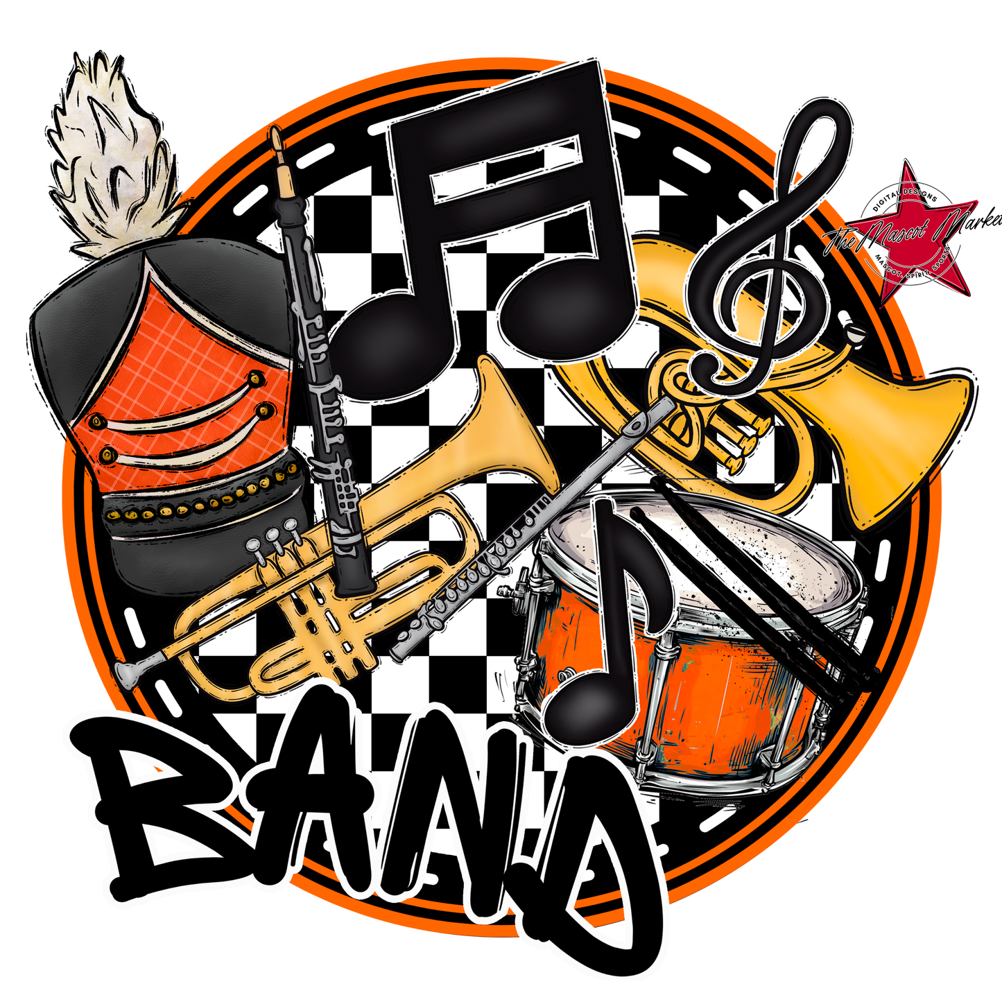 Circle Band Design-Orange