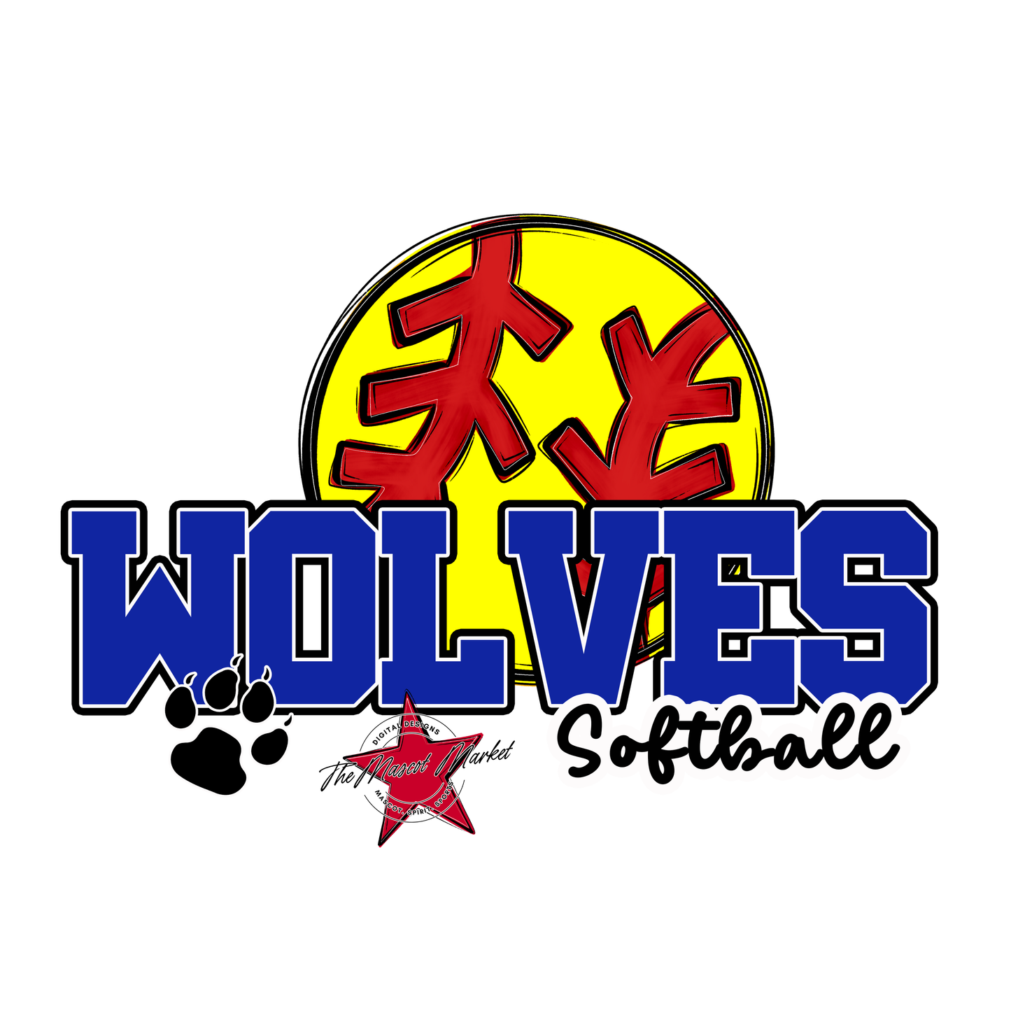 Wolves Varsity Softball-Royal Blue