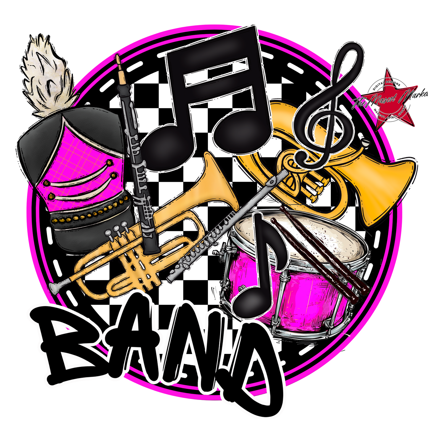 Circle Band Design-Pink