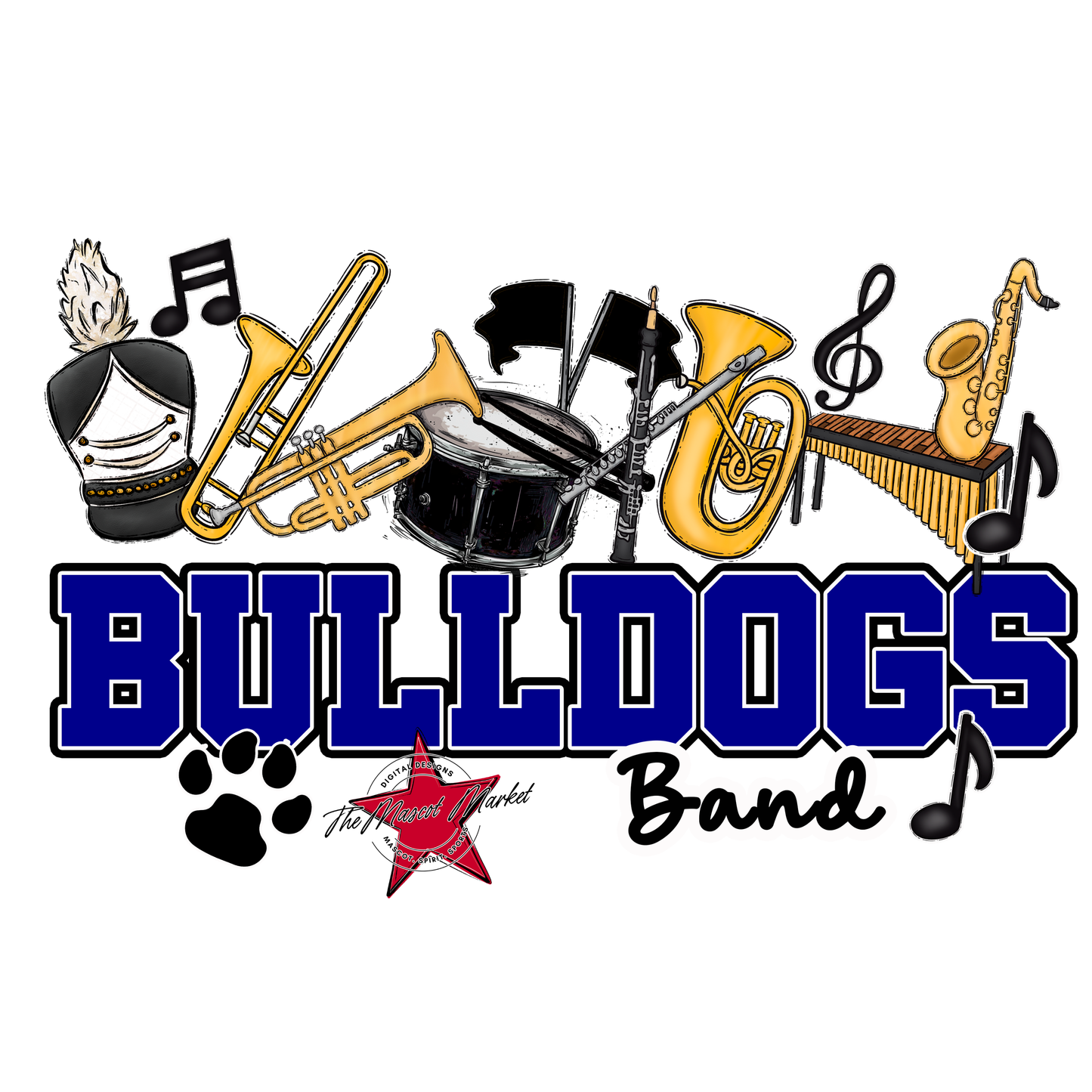 Bulldogs Varsity Band-Blue
