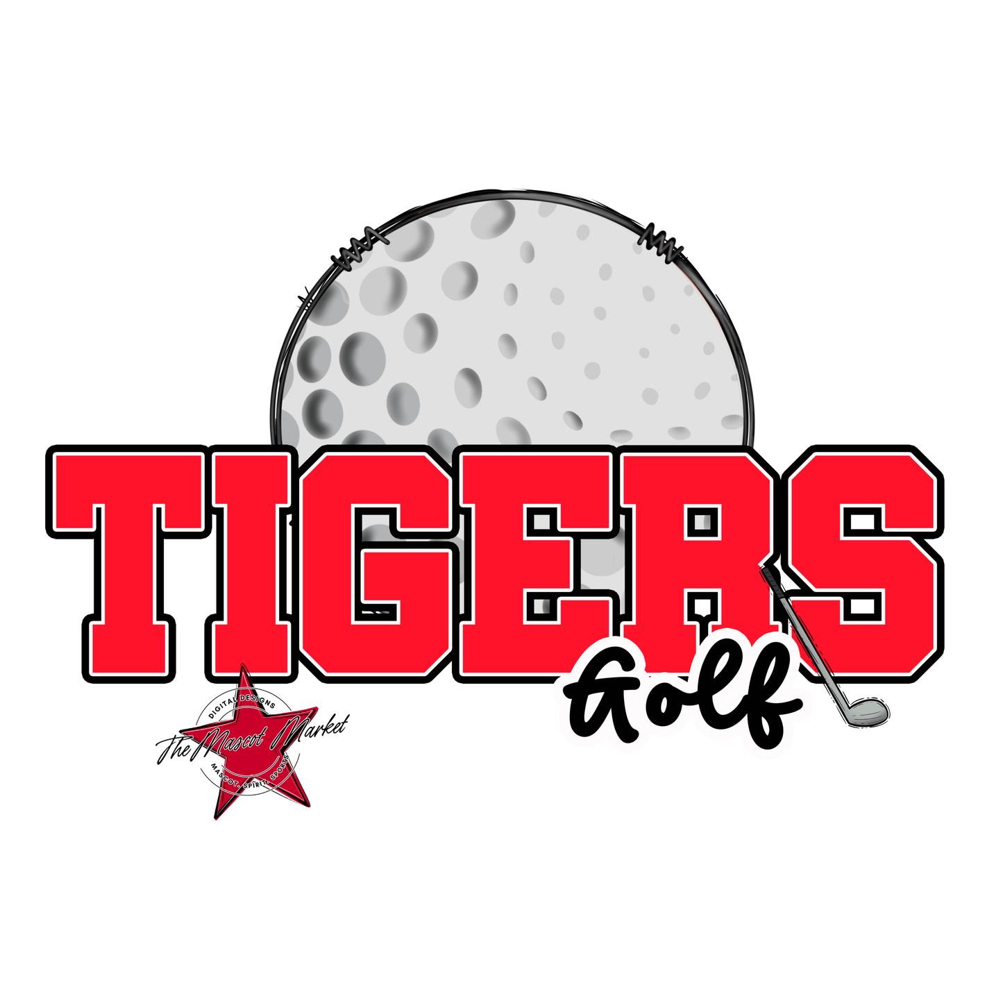 Tigers Varsity Golf-Bright Red