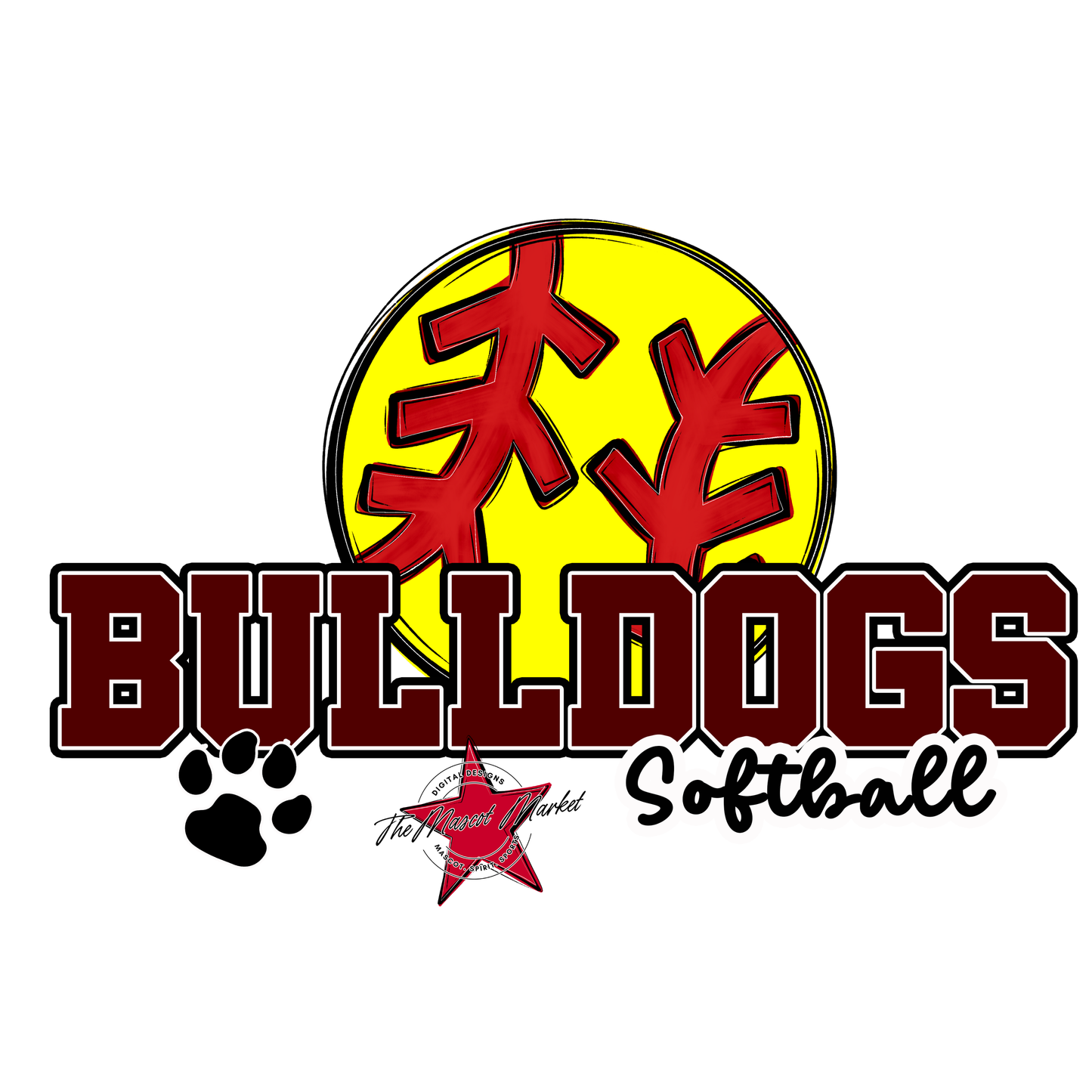 Bulldogs Varsity Softball-Maroon