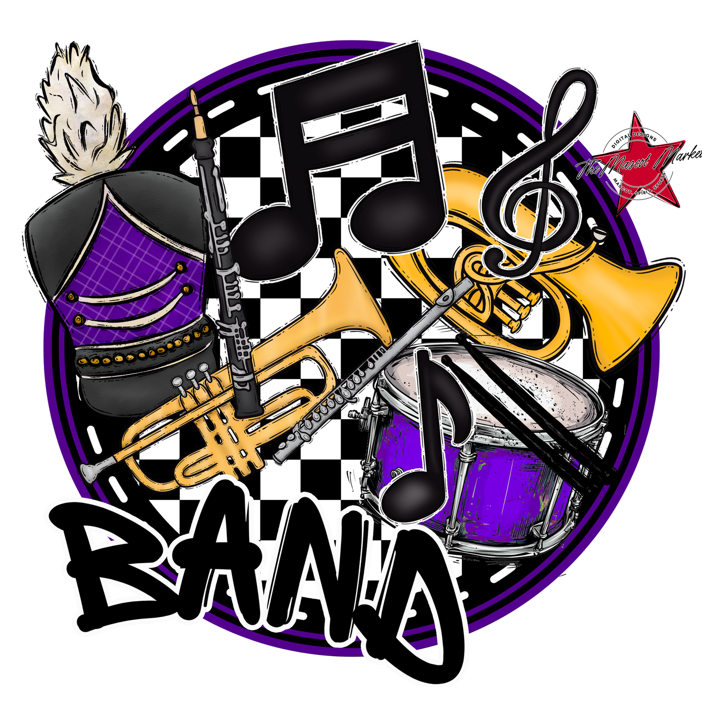 Circle Band Design-Purple