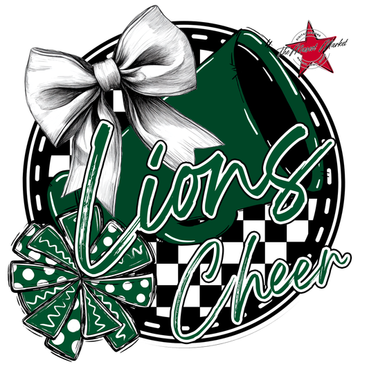 Lions Circle Cheer Design-Green