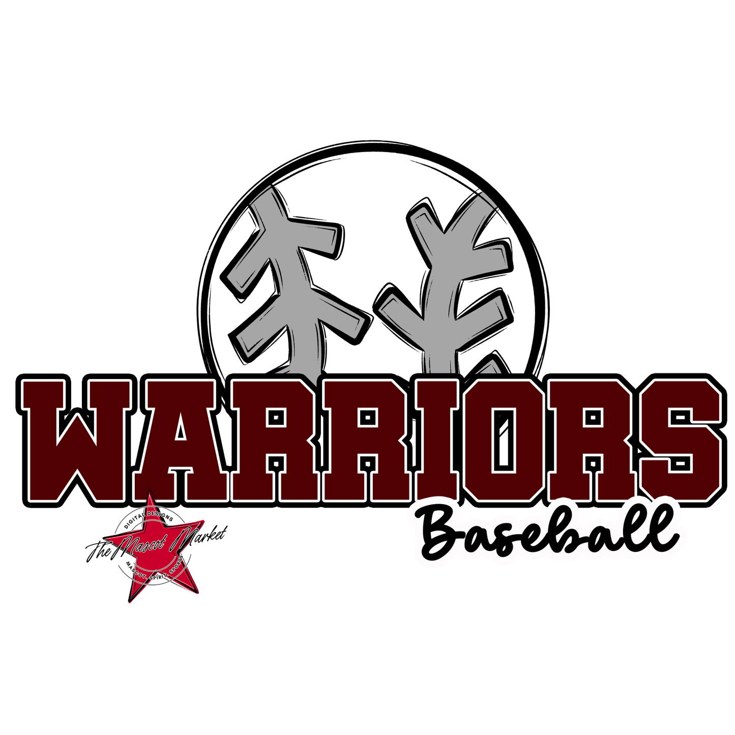 Warriors Varsity Baseball-Maroon