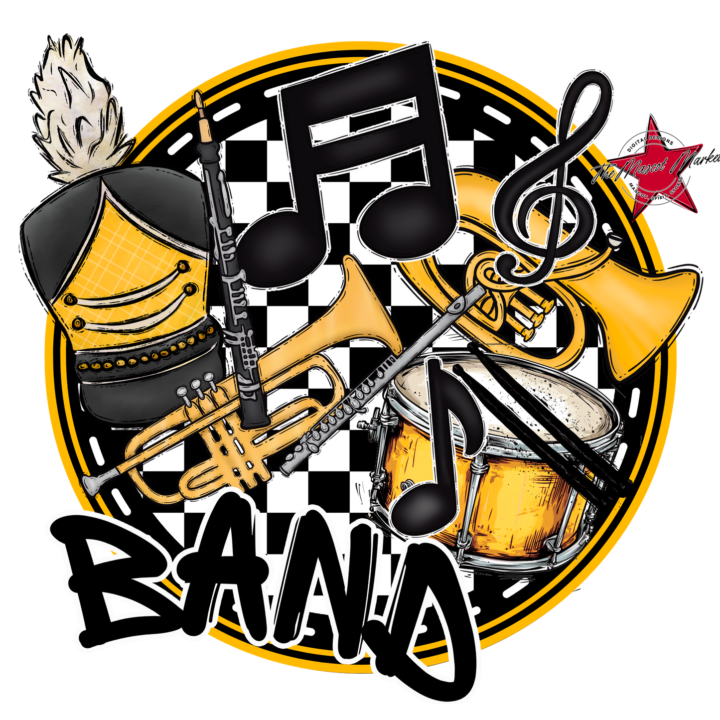Circle Band Design-Yellow