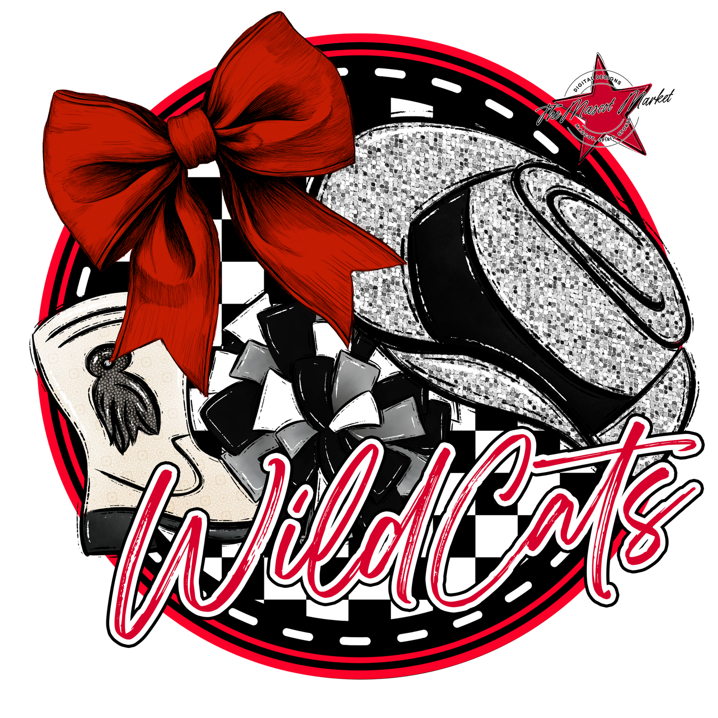 Wildcats Circle Drillteam Design-Red