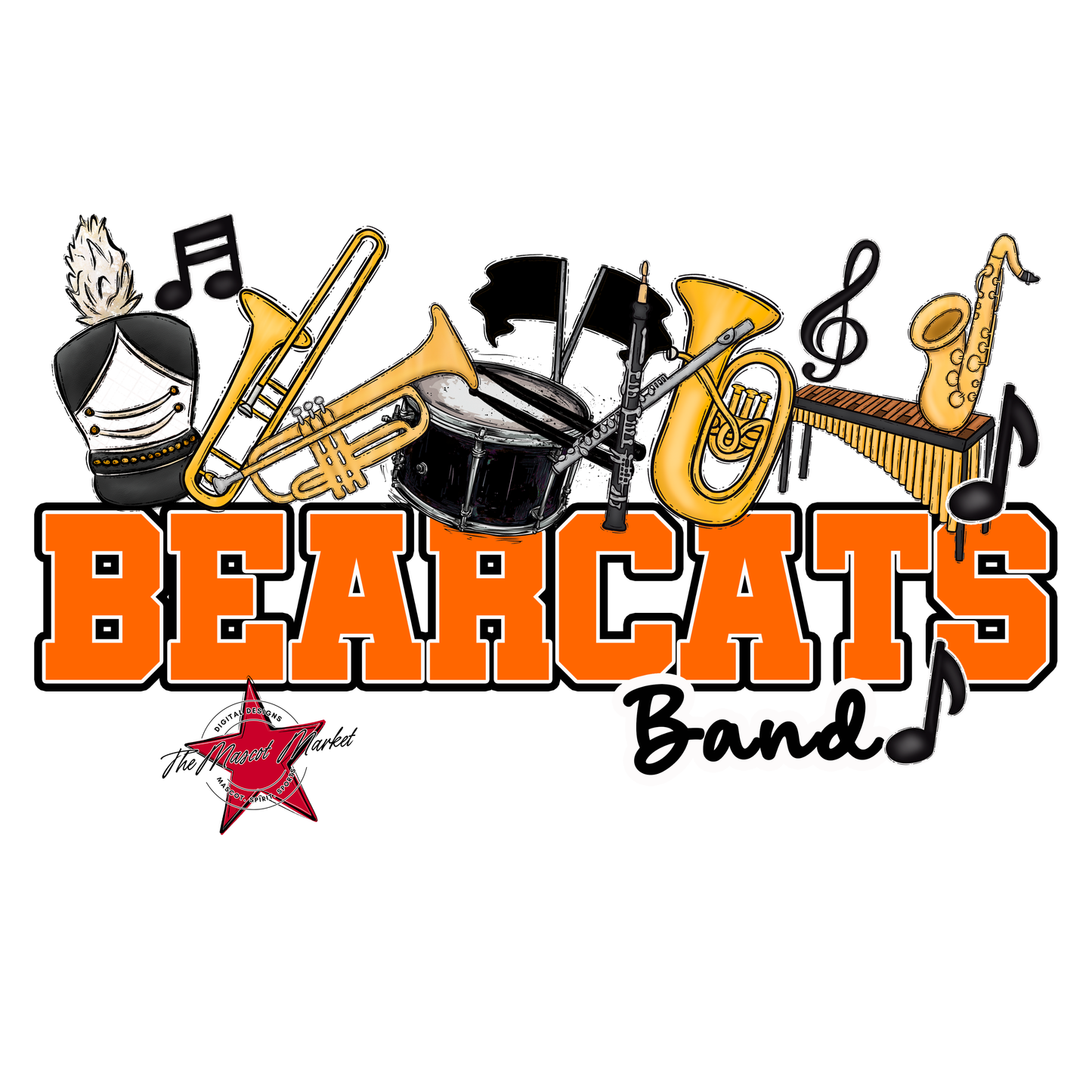 Bearcats Varsity Band-Orange