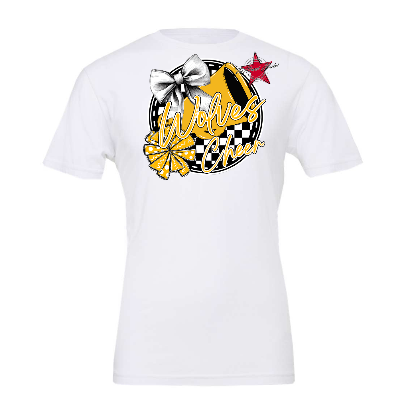 Wolves Circle Cheer Design-Yellow