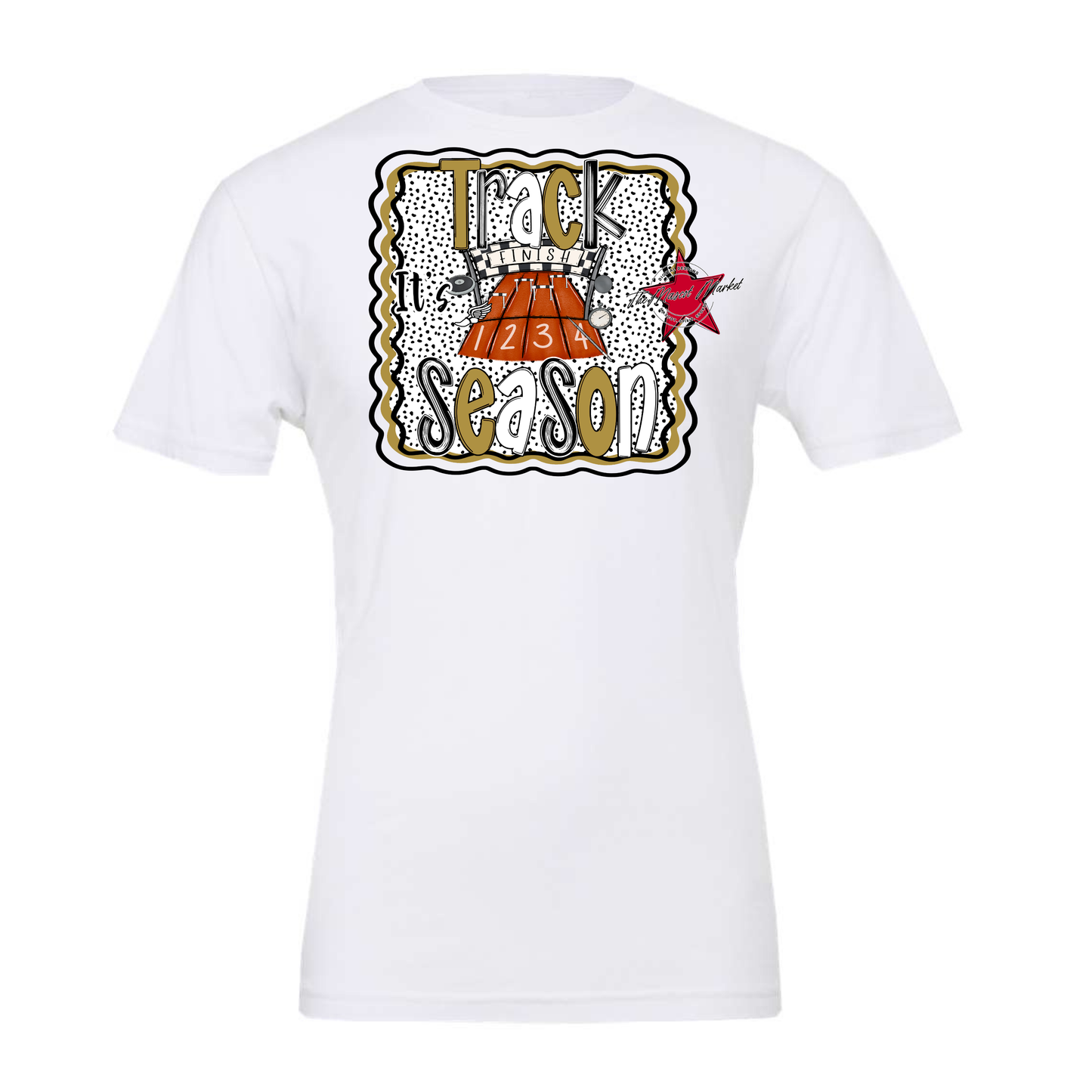 It's Track Season Dot Design-Gold