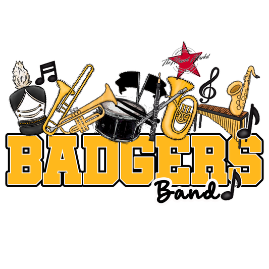 Badgers Varsity Band Design-Yellow