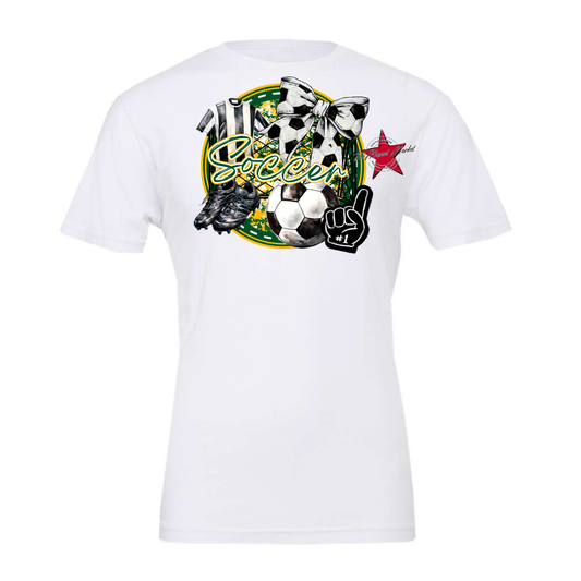 Circle Soccer Design-Green-Yellow