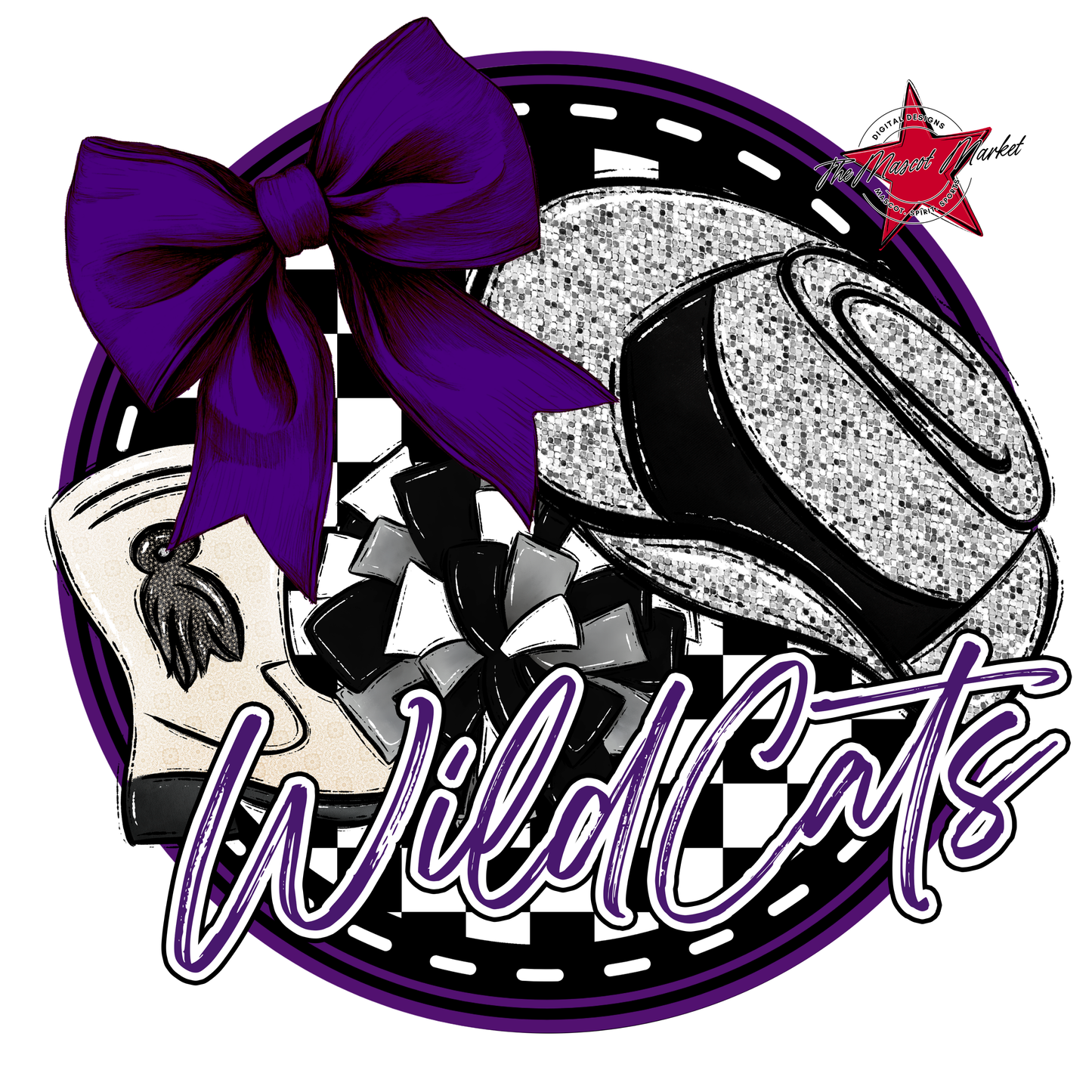 Wildcats Circle Drillteam Design-Purple