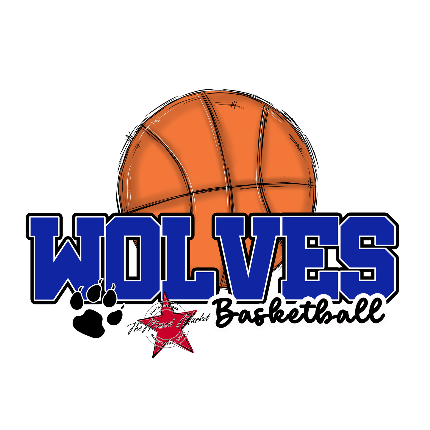 Wolves Varsity Basketball-Royal Blue
