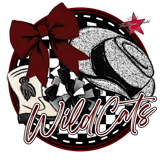 Wildcats Circle Drillteam Design-Maroon