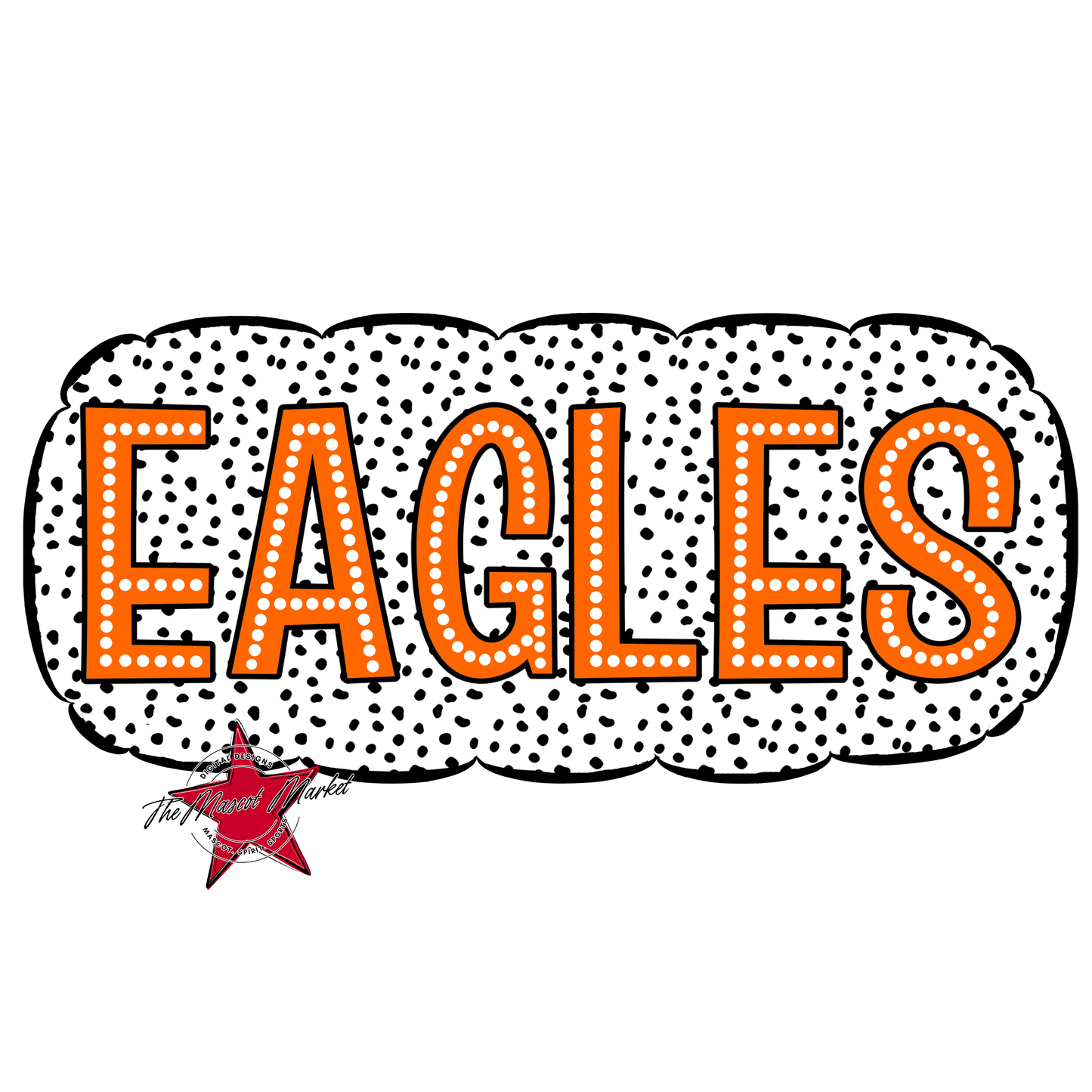 Eagles Cloud Dot Frame-Orange
