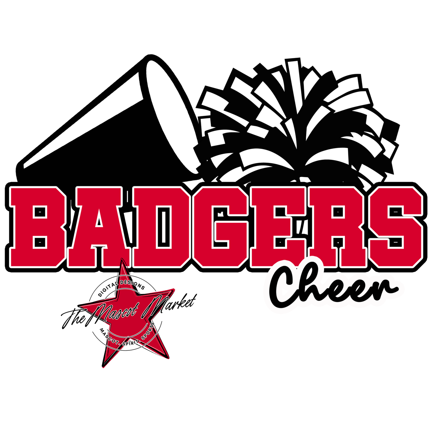 Badgers Varsity Cheer Design-Red