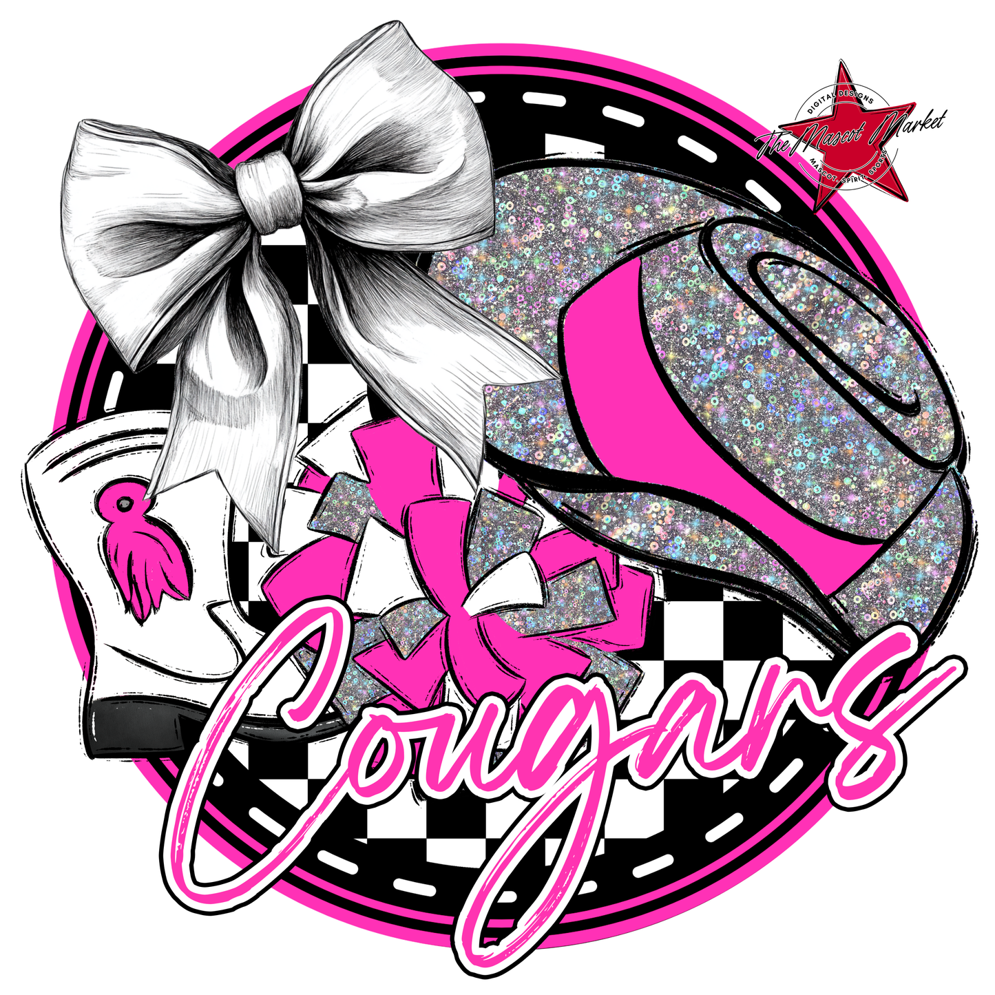 Cougars Circle Drillteam Design-Pink