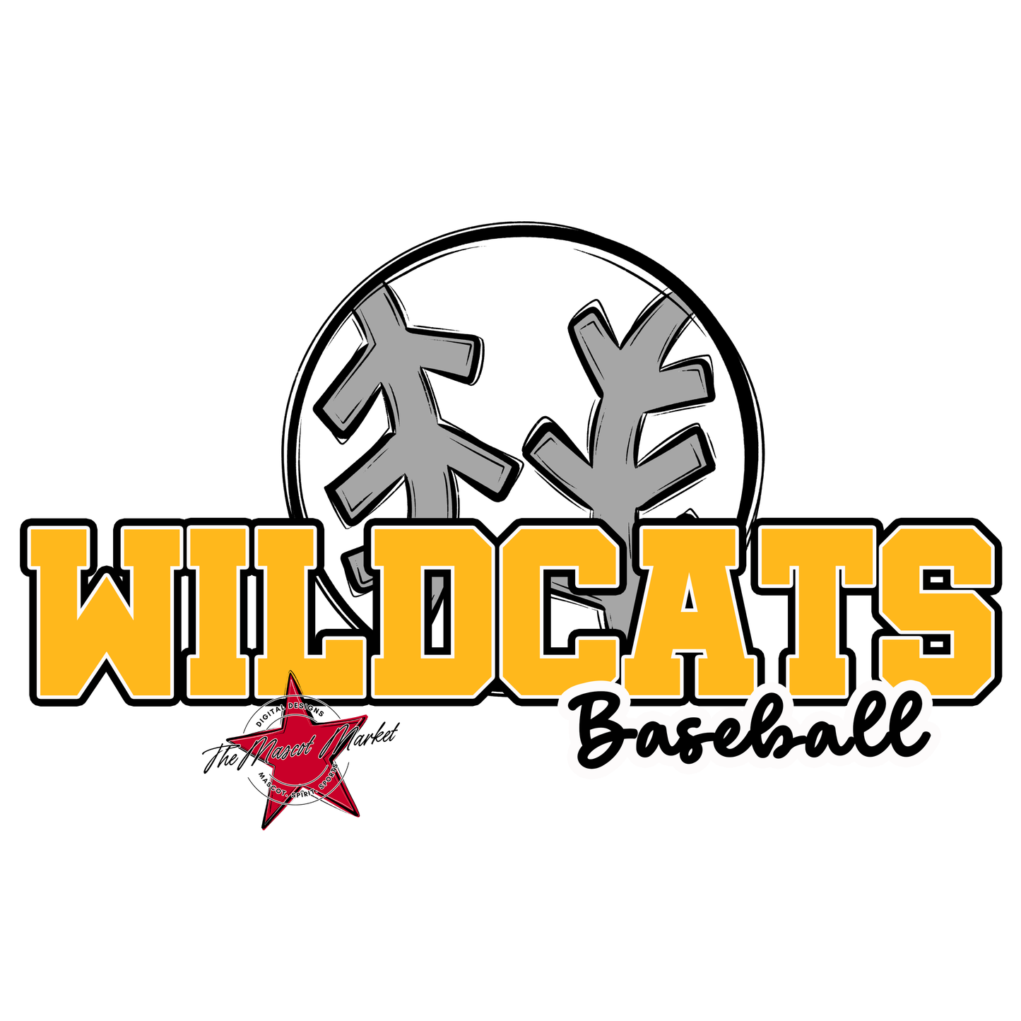 Wildcats Varsity Baseball-Yellow