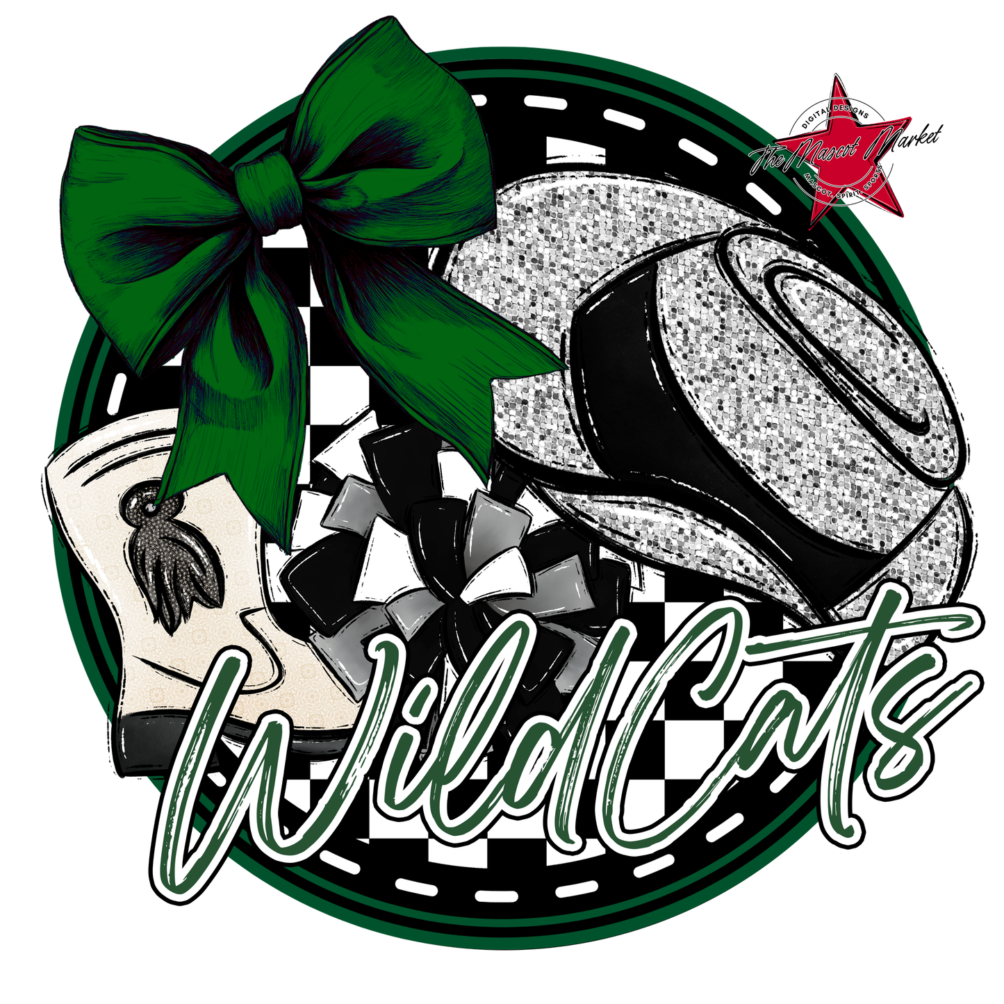 Wildcats Circle Drillteam Design-Green