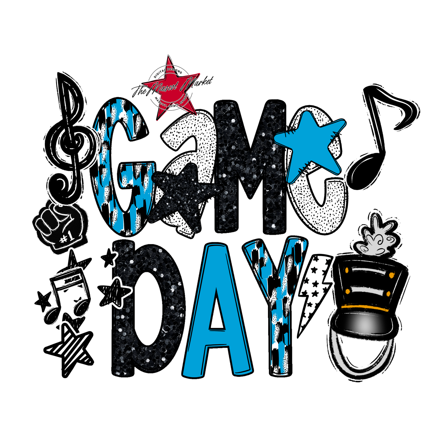 Game Day Scrape-Carolina Blue