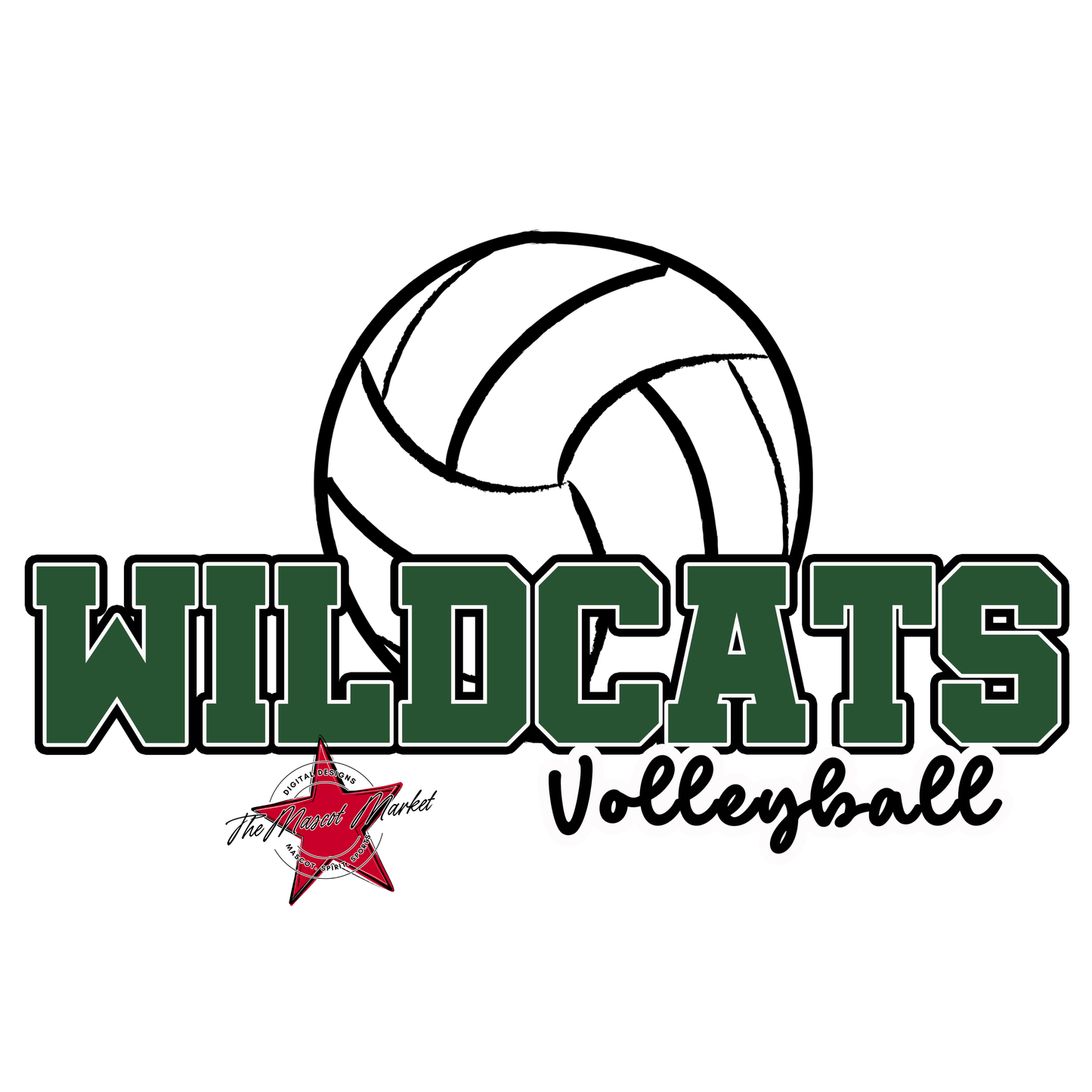 Wildcats Varsity Volleyball-Green