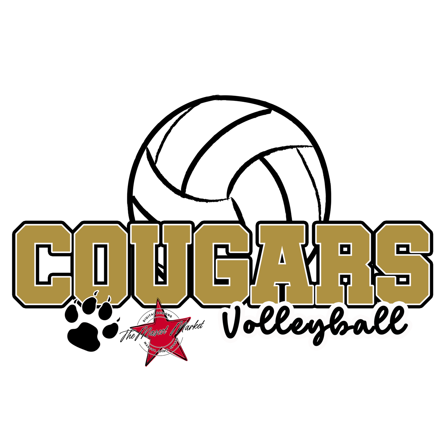 Cougars Varsity Volleyball-Gold