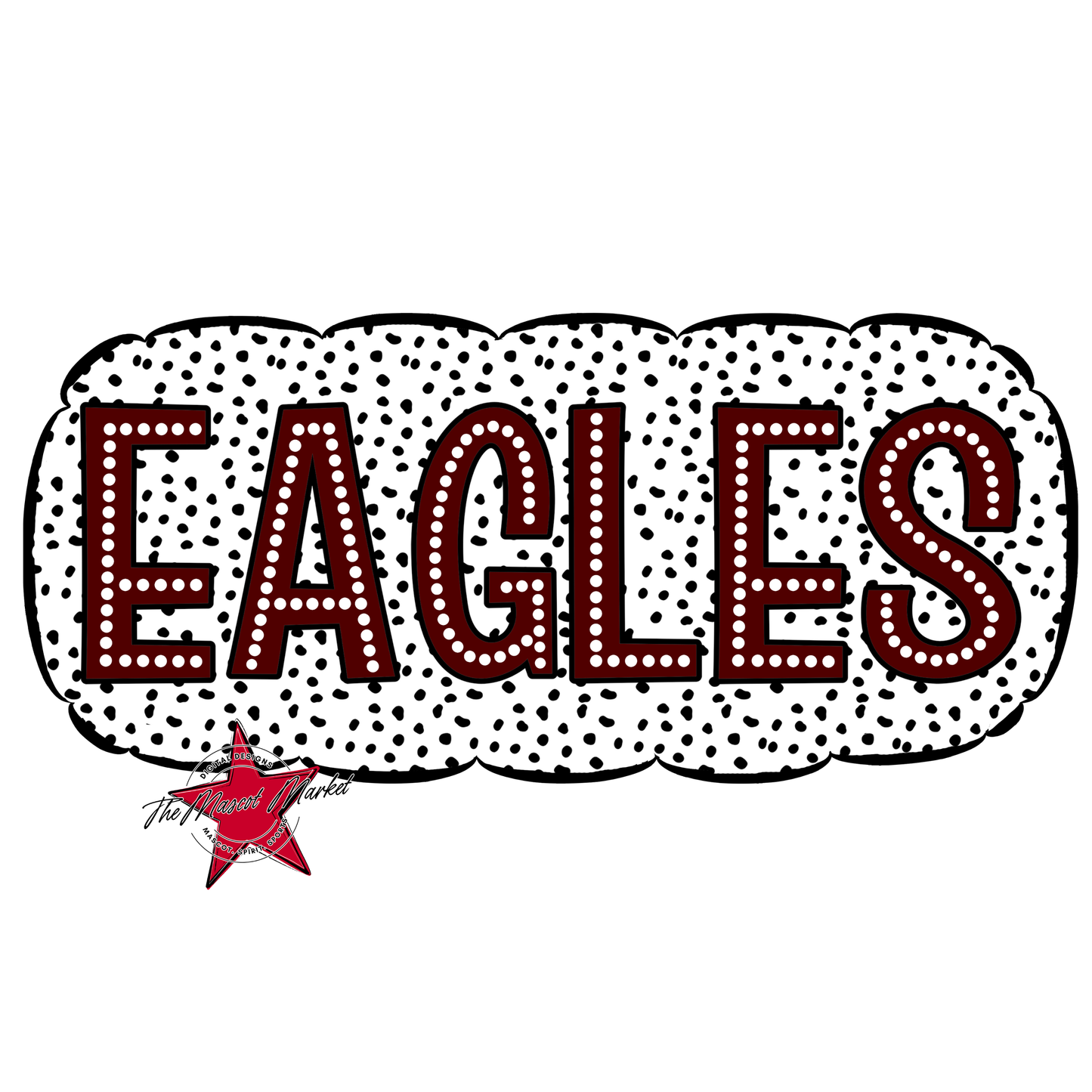 Eagles Cloud Dot Frame-Maroon
