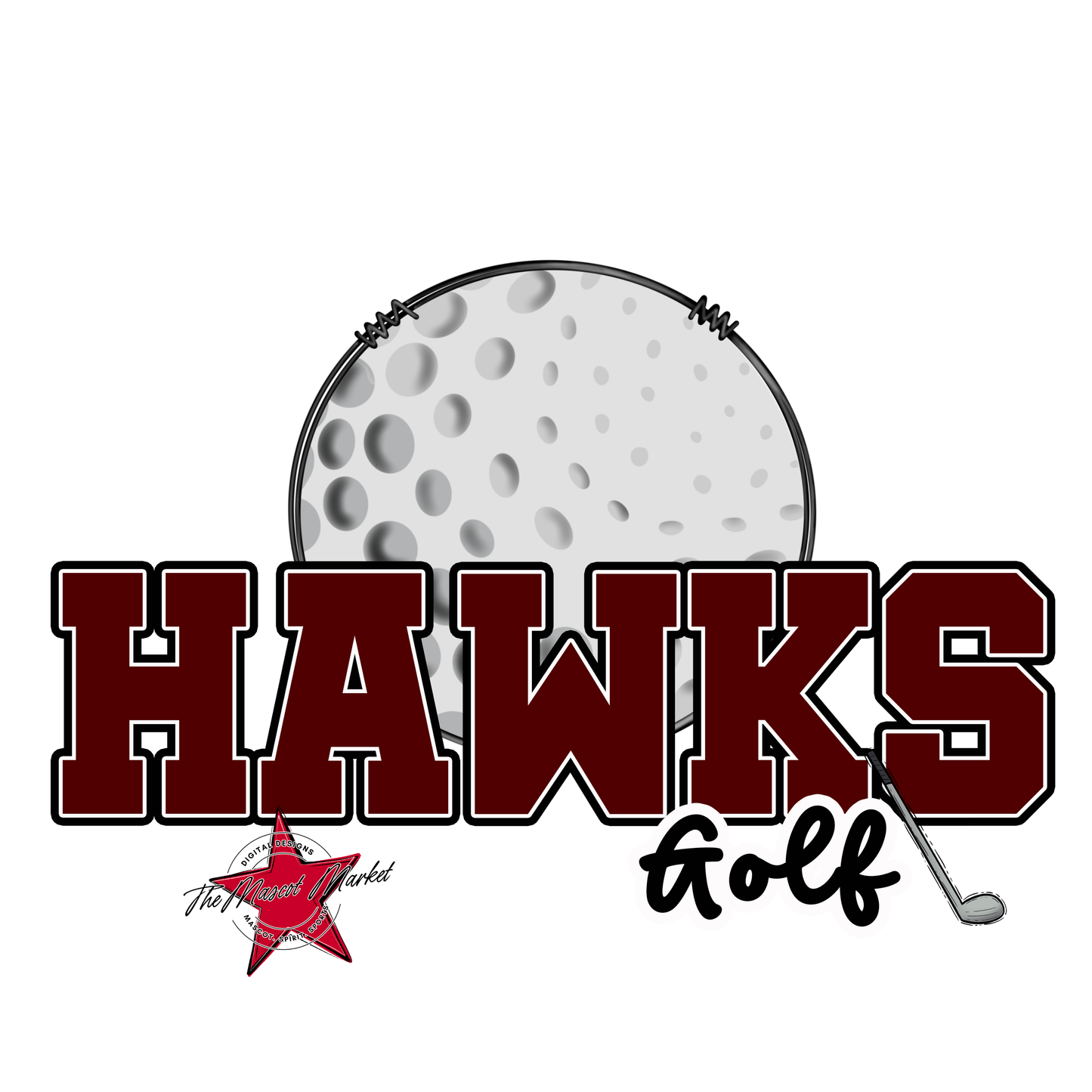 Hawks Varsity Golf-Maroon